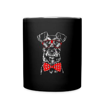 IRISH TERRIER funny dog glasses dogs Wilsigns - Full Colour Mug - black - Front