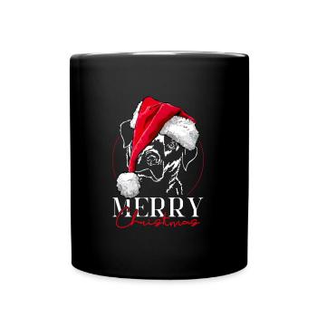 Santa LABRADOR RETRIEVER Merry Christmas Wilsigns - Mug uni - noir - Devant