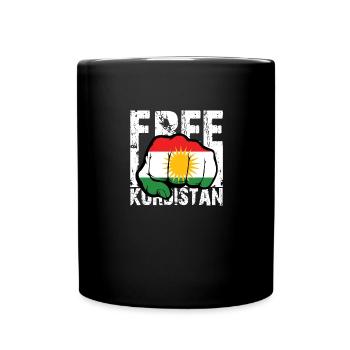 free kurdistan - Full Colour Mug - black - Front