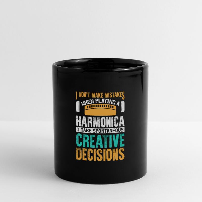 I Don't Make Mistakes When Playing Harmonica Tasse einfarbig