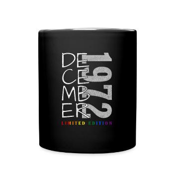Décembre 1972 - Mug uni - noir - Devant