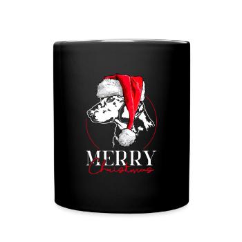 ALPINE BADGER HOUND Chien de Noël Wilsigns - Mug uni - noir - Devant