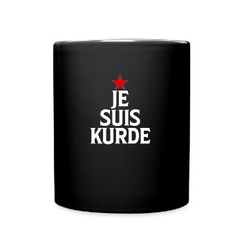 Je Suis Kurde azadi - Tasse einfarbig - Schwarz - Vorne