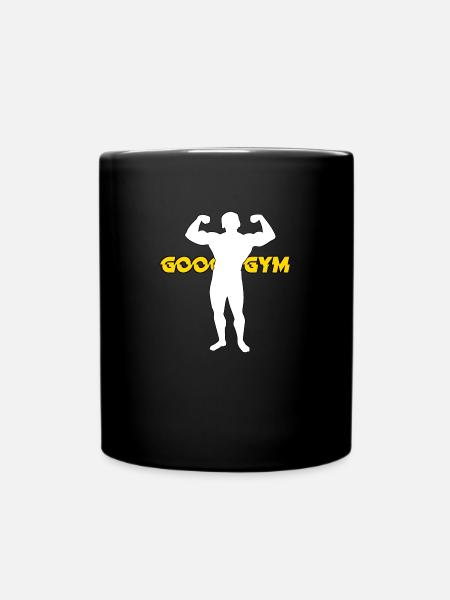 Gooo Gym - Tasse einfarbig - Schwarz