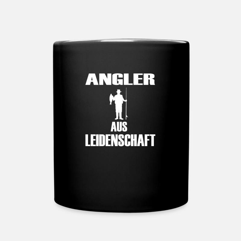 Angeln - Tasse einfarbig - Schwarz