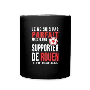 Rouen foot club football supporters rouannais - Mug uni - noir - Devant