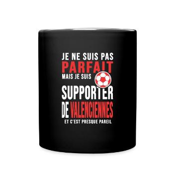 Valenciennes foot club football supporters va - Mug uni - noir - Devant