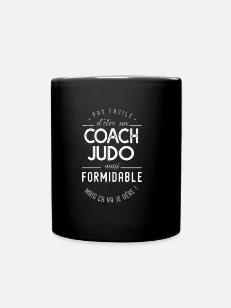 coach Judo formidable cadeau judoka - Mug uni - noir