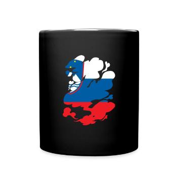 Slowenien Flagge Balkan Slowenische Fahne Vintage - Tasse einfarbig - Schwarz - Vorne