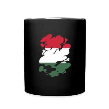 Ungarn Flagge Ungarische Fahne Balaton Hungary - Tasse einfarbig - Schwarz - Vorne