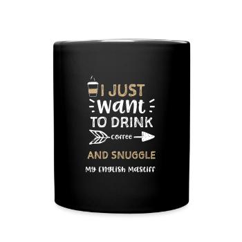 Je veux juste boire du café et... - Mug uni - noir - Devant
