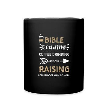 Bible Reading Coffee Drinking Ar... - Full Colour Mug - black - Front