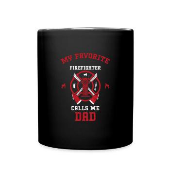 Mon pompier préféré m’appelle... - Mug uni - noir - Devant