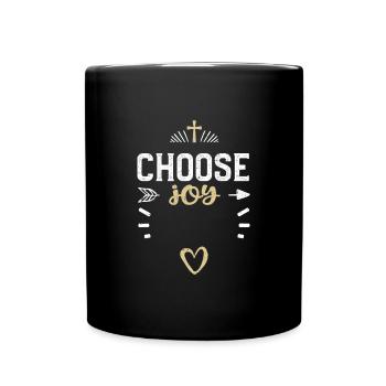 Choose joy - Jesus - Tasse einfarbig - Schwarz - Vorne