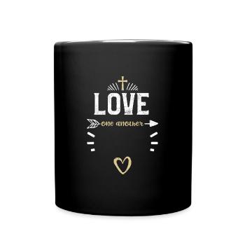 Aimez-vous les uns les autres - Jésus - Mug uni - noir - Devant