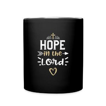 L’espérance dans le Seigneur - Jésus - Mug uni - noir - Devant