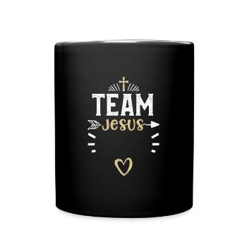 Team Jesus - Jesus - Full Colour Mug - black - Front