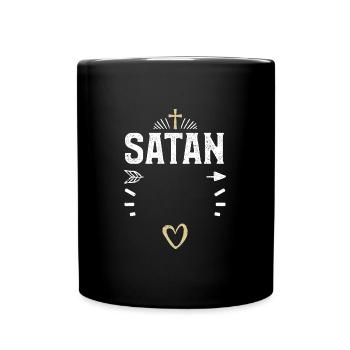 Satan - Jésus - Mug uni - noir - Devant