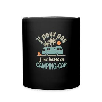 camping car je me barre en camping car humour - Mug uni - noir - Devant