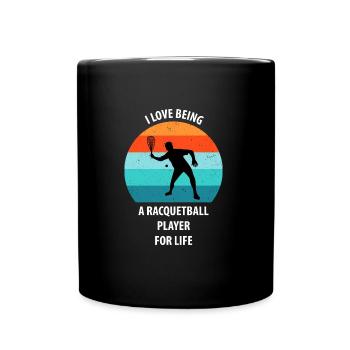 Racqueetball - Full Colour Mug - black - Front