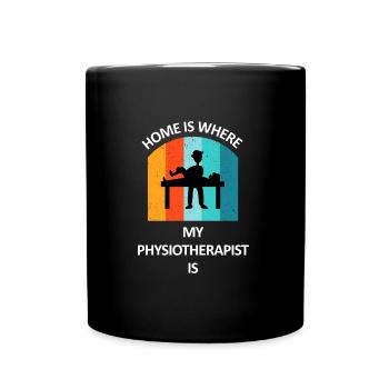 Physiothérapeute Cadeau humoristique disant drôle - Mug uni - noir - Devant
