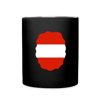 Austria Flag Austria Austrian Flag AT - Full Colour Mug - black - Front
