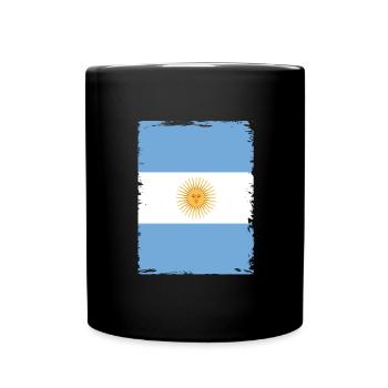Drapeau de l’Argentine Amérique du Sud Drapeau de l’Argentine - Mug uni - noir - Devant