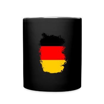 Drapeau de l’Allemagne Mal du pays Drapeau allemand - Mug uni - noir - Devant