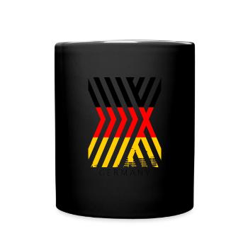 Germany Flag German Flag Used Look Homeland - Full Colour Mug - black - Front