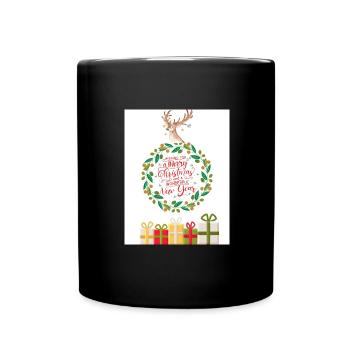 Merry Christmas 2023 and Happy New Year 2024 - Full Colour Mug - black - Front