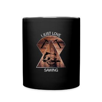 Carpenter Carpenter Rooms Craftsman Wood - Full Colour Mug - black - Front