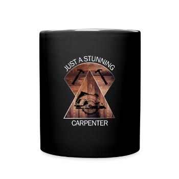Carpenter Carpenter Rooms Craftsman Wood - Full Colour Mug - black - Front
