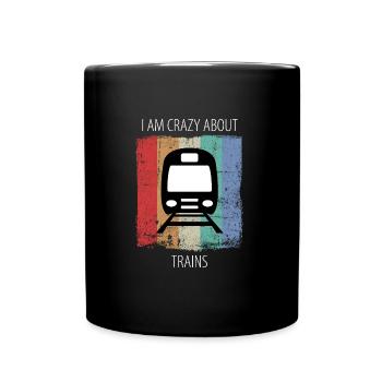 Train Railway Railroad Worker Trains Train Driver - Full Colour Mug - black - Front