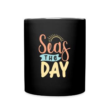 Meere Der Tag - Tasse einfarbig - Schwarz - Vorne