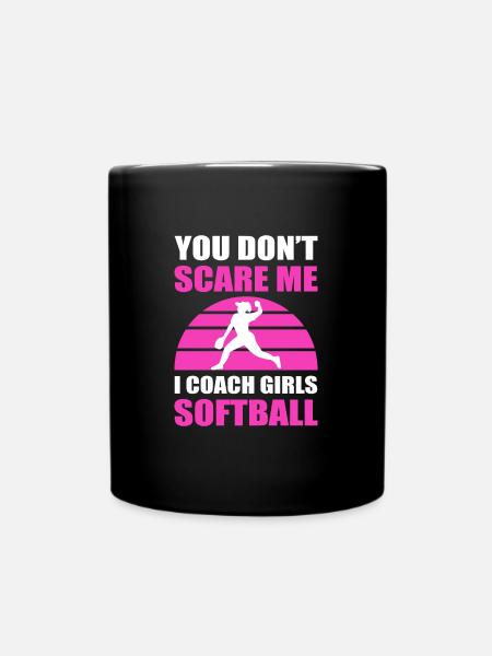 Softball Softball-Spieler - Tasse einfarbig - Schwarz