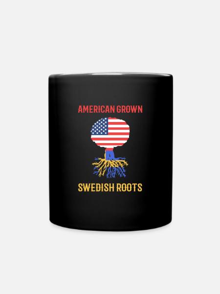 Schweden Schwedisch - Tasse einfarbig - Schwarz