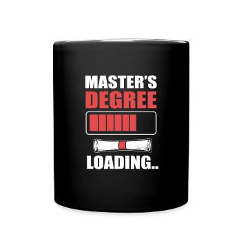 Master's Degree Graduation Ceremony - Full Colour Mug - black - Front