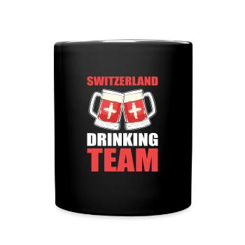 Schweiz Schweizer Schweizerdeutsch - Tasse einfarbig - Schwarz - Vorne