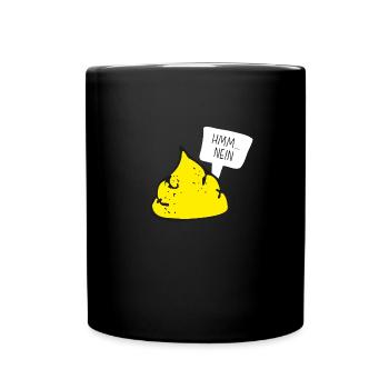Hmm .. non. La façon polie de dire non. - Mug uni - noir - Devant