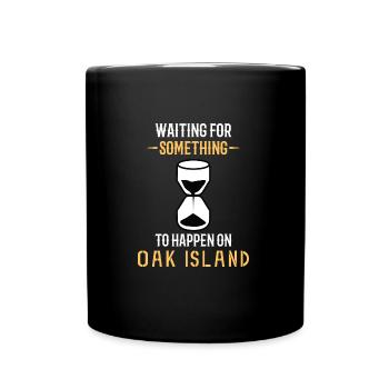 OAK ISLAND / TREASURE HUNTING: Oak Island - Tasse einfarbig - Schwarz - Vorne