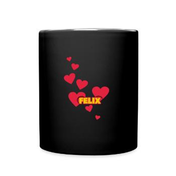 J’adore Félix - Mug uni - noir - Devant