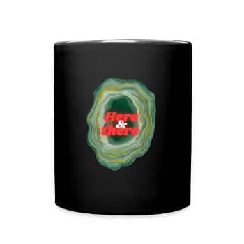 Here there - Tasse einfarbig - Schwarz - Vorne