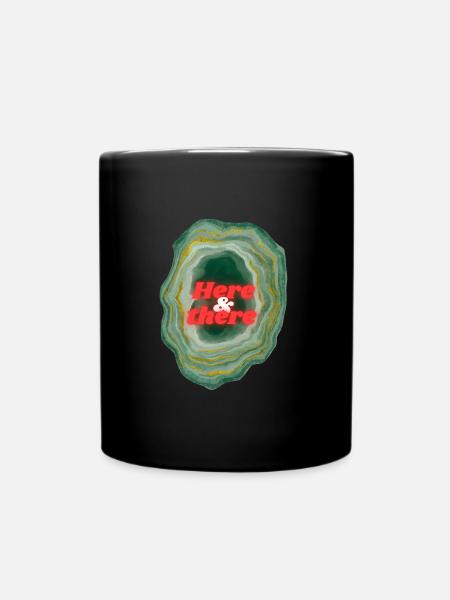 Here there - Full Colour Mug - black