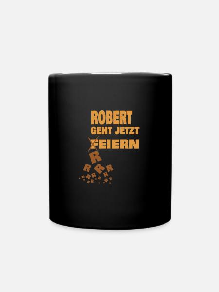 robert - Tasse einfarbig - Schwarz