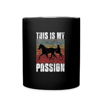 This is my Passion Trotting Races Retro - Full Colour Mug - black - Front