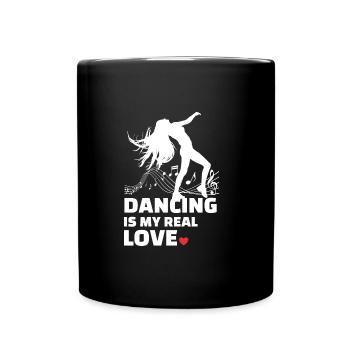 Ich Liebe Es Zu Tanzen - Tasse einfarbig - Schwarz - Vorne