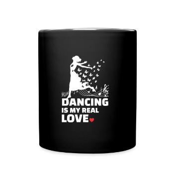 Ich Liebe Es Zu Tanzen - Tasse einfarbig - Schwarz - Vorne