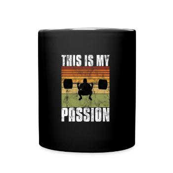 This is my passion Bodybuilding Bodybuilder GYM - Full Colour Mug - black - Front