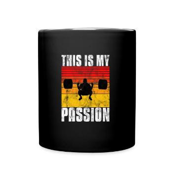 This is my passion Bodybuilding Bodybuilder GYM - Full Colour Mug - black - Front