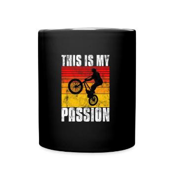BMX is my passion Bike Bike - Full Colour Mug - black - Front